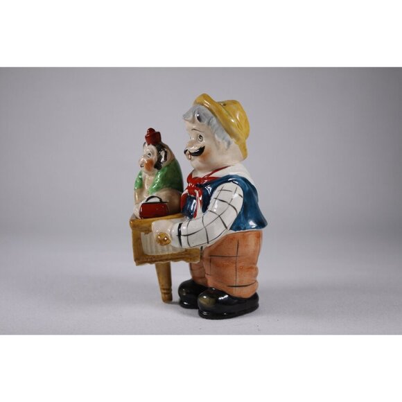 Vintage 1950's Organ Player and Monkey salt and pepper shakers, Shafford hand - Picture 10 of 10
